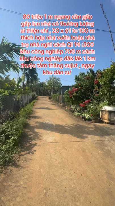 Đất Vườn Tâm Thắng, Đắk Nông 1220m² - Giá 1.6 Tỷ, Sẵn Sổ Hồng