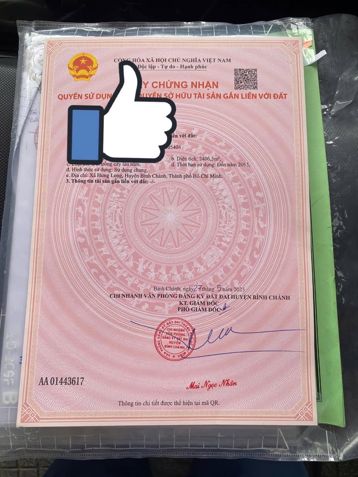 Bán Đất Bình Chánh 2406m² Mặt Tiền 2 Hướng, Sổ Đỏ - Giá 22 Tỷ