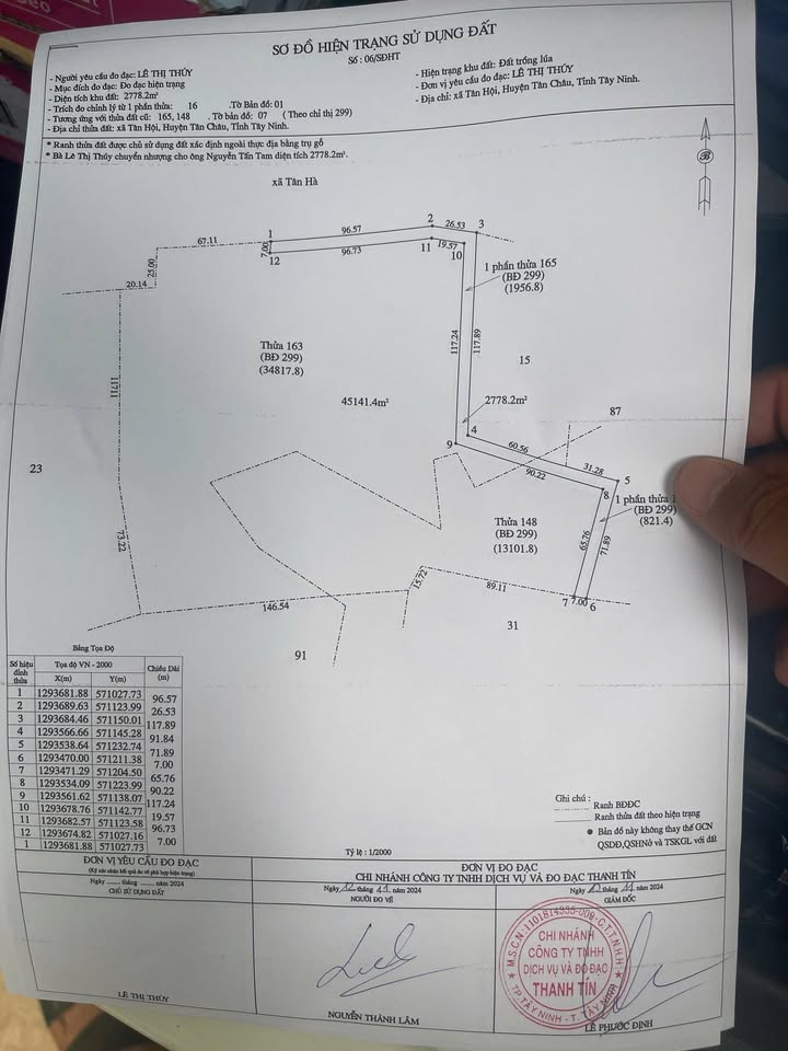 Đất 4.5ha Tân Hội, Tân Châu - Sổ đỏ thi hành án, cơ hội đầu tư vàng