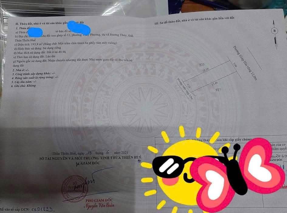 Đất Mặt Tiền Giáp Hải, Huế - 194m² Giá Tốt, Vị Trí Vàng