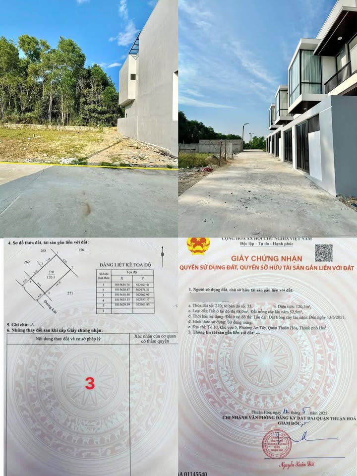 Đất nền Thiên Thai, Huế 120.5m² - Ô tô vào tận nơi!