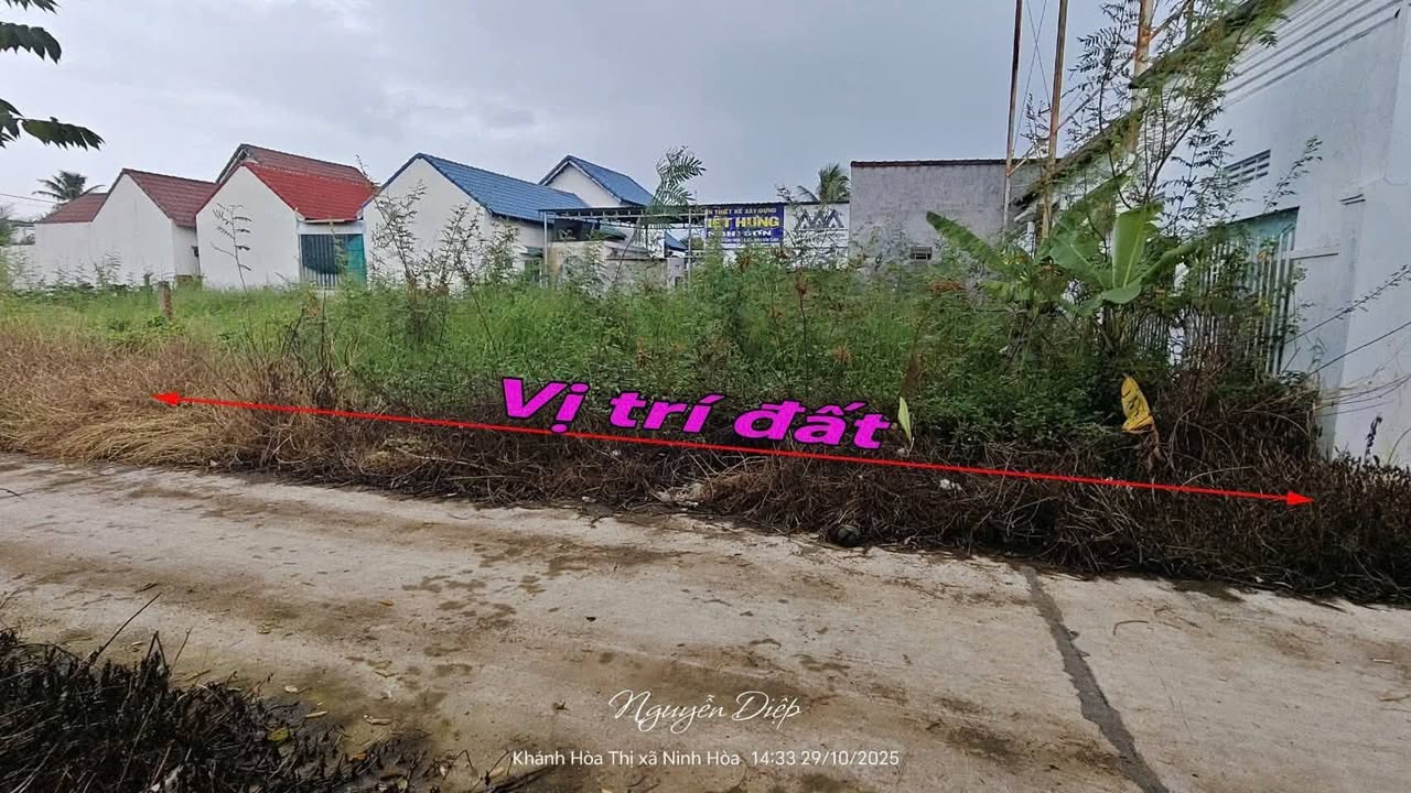 Đất nền 195m² Thị xã Ninh Hòa - Sổ đỏ chính chủ, ô tô vào tận nơi!