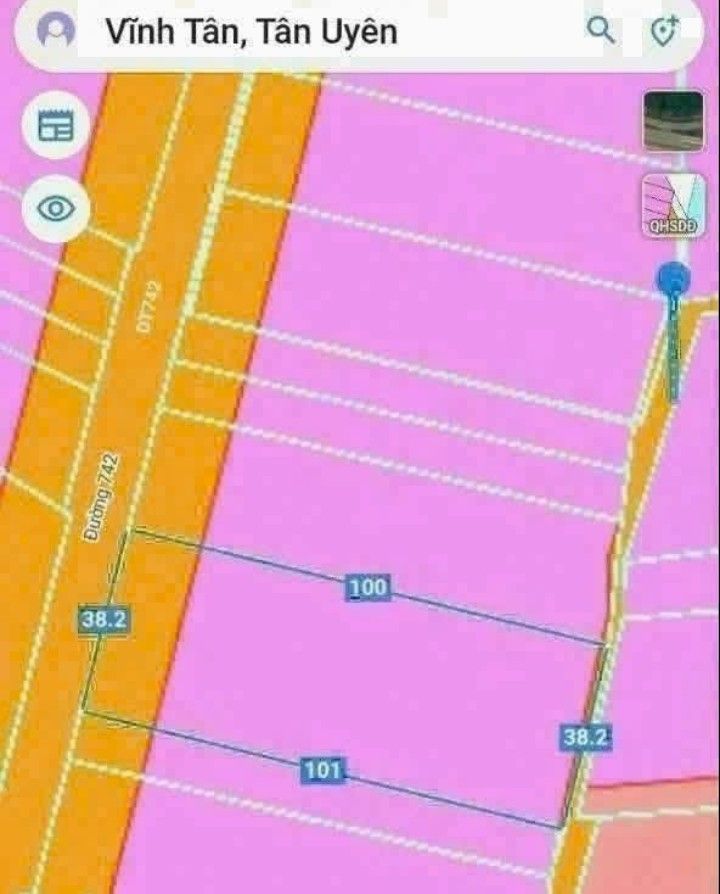 Đất Mặt Tiền ĐT 742 Tân Uyên 3800m² - Sẵn Sàng Đầu Tư