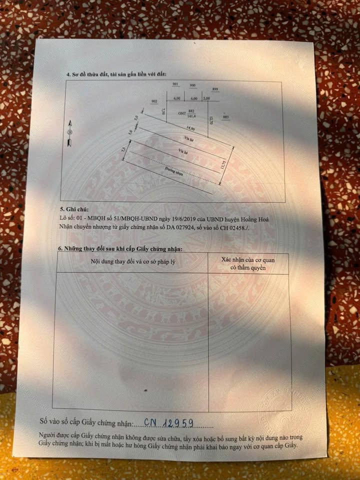 Đất Nền Hoằng Hoá 141.4m² - Sổ Đỏ Sẵn Sàng, Tiềm Năng Tăng Giá Vượt Trội