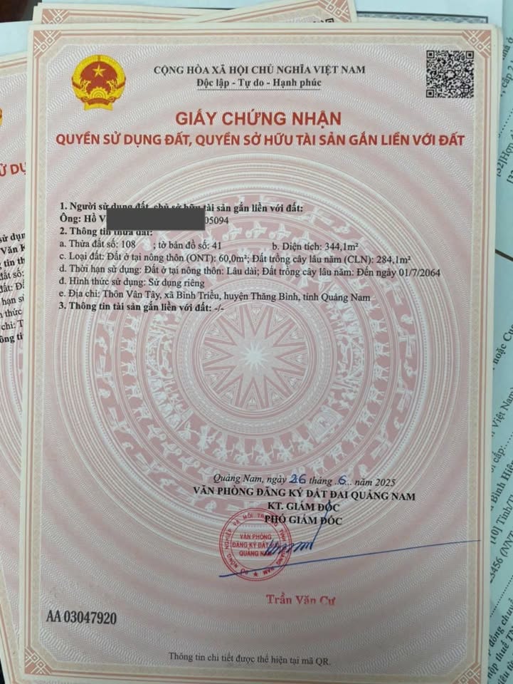 Đất Nền Vân Tây – Bình Triều 344m² Sổ Hồng Sẵn Sàng