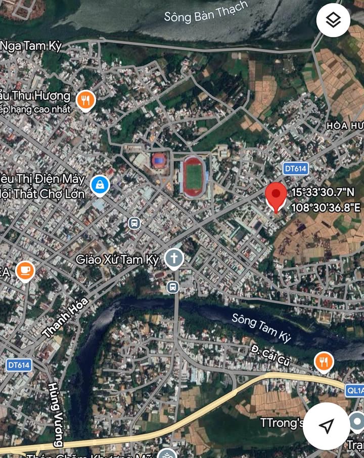 Đất Phường Hòa Hương Tam Kỳ 105m² - Sổ Đỏ Sẵn, Giá Tốt Đầu Tư