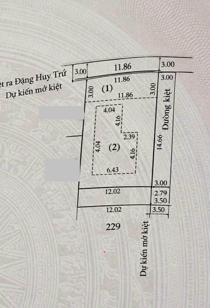 Đất Đẹp Mặt Thoáng Đường Đặng Huy Trứ, TP Huế - 218m² Sẵn Sàng Xây Nhà An Cư