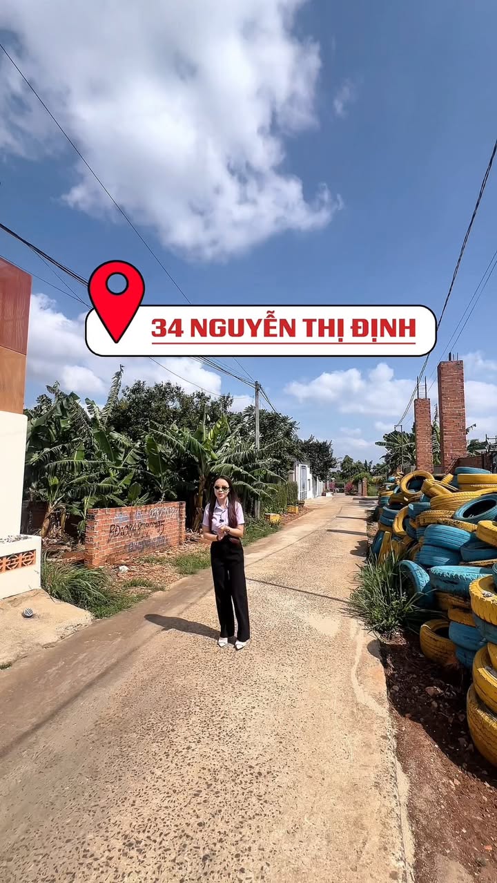 Đất Thổ Cư 100m² Hẻm 34 Nguyễn Thị Định, Buôn Ma Thuột - Giá 2.1 Tỷ