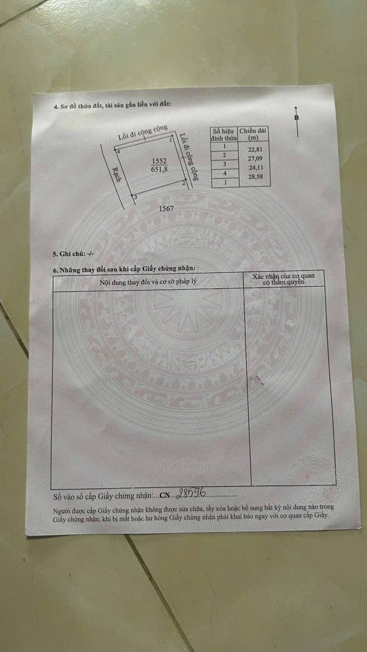 Đất nền Long An 651m² - Sổ đỏ chính chủ, 2 mặt tiền, bán gấp!