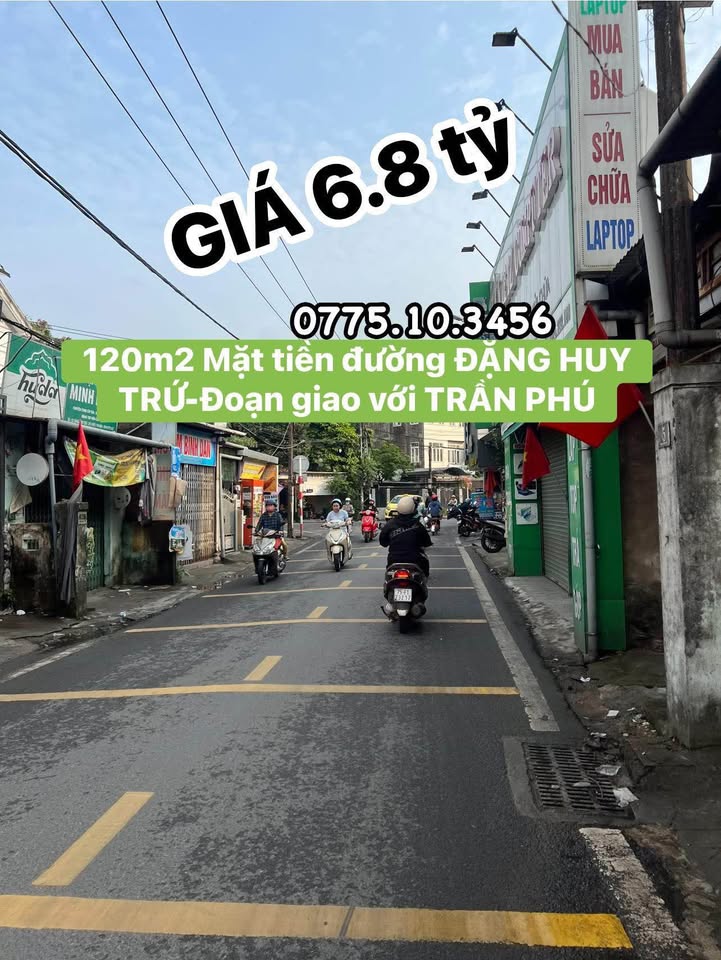 Nhà phố Đặng Huy Trứ Huế 120m² - Mặt tiền kinh doanh đắc địa!