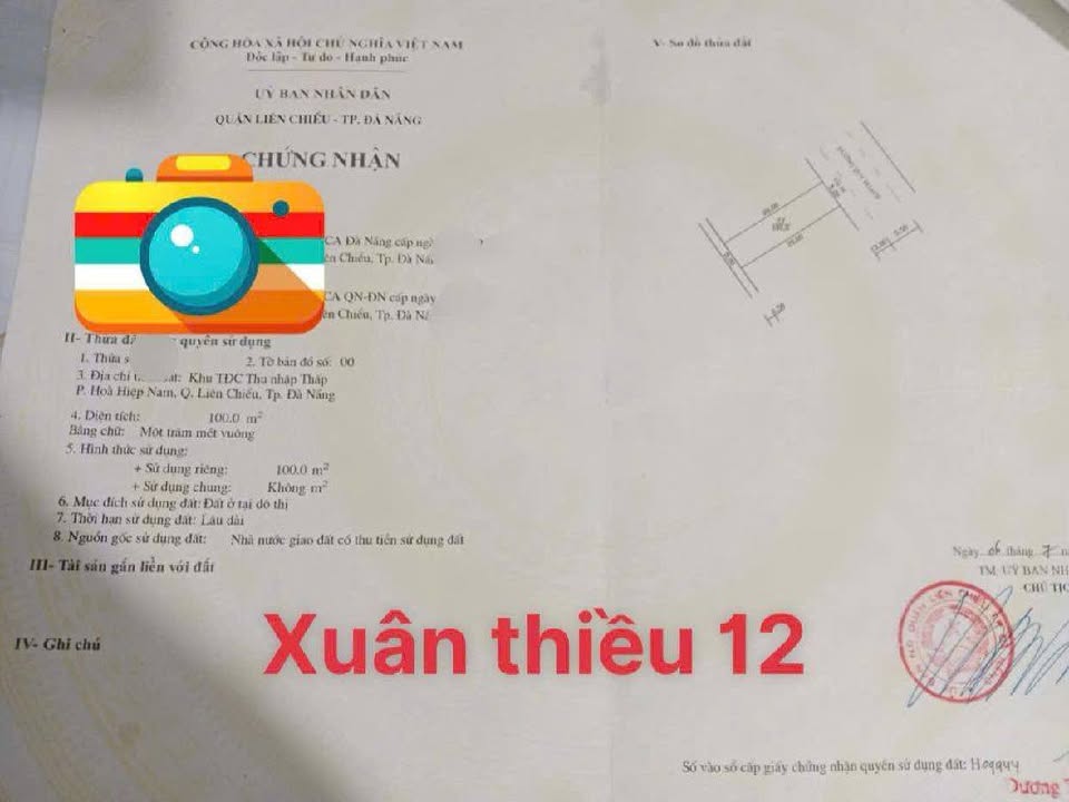 Bán Đất Vàng Xuân Thiều 100m² - Sổ Đỏ Chính Chủ, Gần Biển & Mikazuki