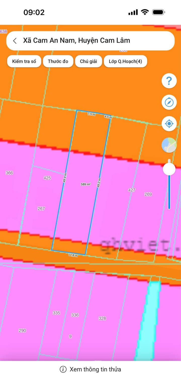 Đất nền Cam An Nam 590m² - Sổ đỏ sẵn, ô bàn cờ, gần Vinpearl