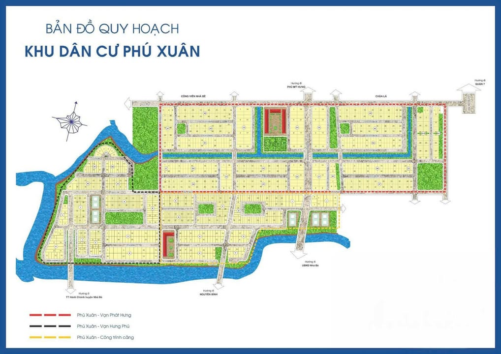 Đất Nền Phú Xuân Vạn Phát Hưng, Nhà Bè - Nhiều Lô Đẹp, Sẵn Sổ