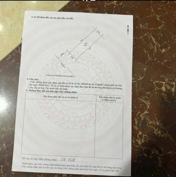 Đất nền 60m² Đường Lâm, Sơn Tây - Sổ đỏ sẵn sàng, giá chỉ từ 1.x tỷ