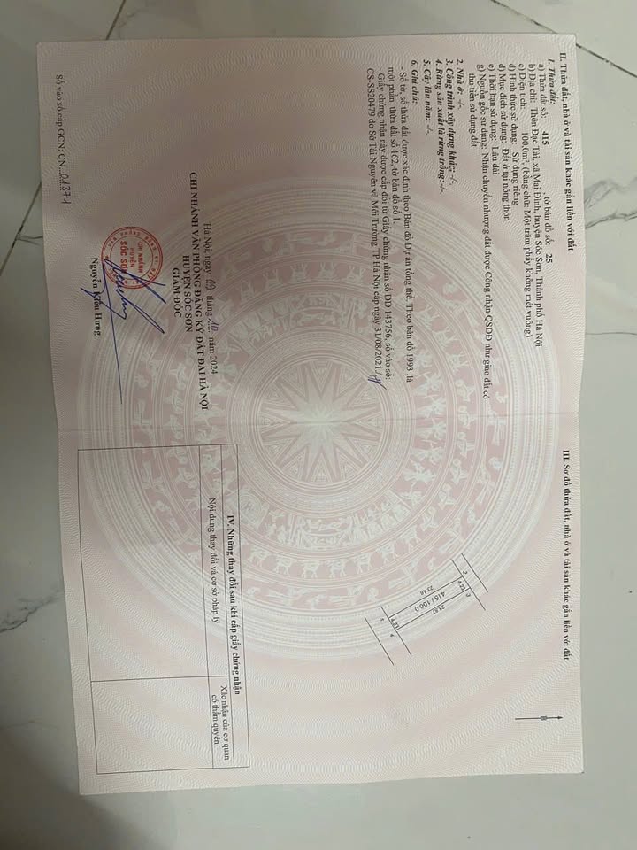 Đất Sóc Sơn 100m² - Sẵn Sàng Xây Dựng - Giá Đầu Tư 3.x Tỷ