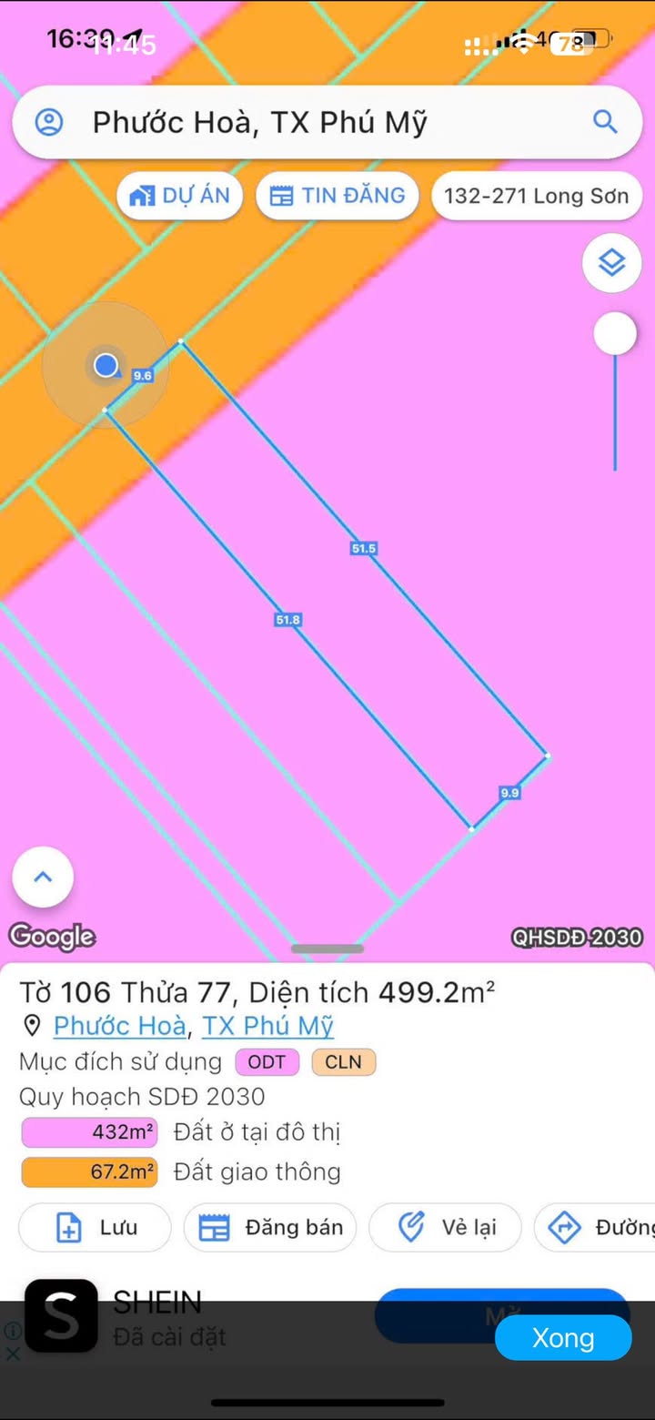 Đất Nền Phước Hoà 480m² - Sổ Hồng Thổ Cư, Giá Đầu Tư 4 Tỷ