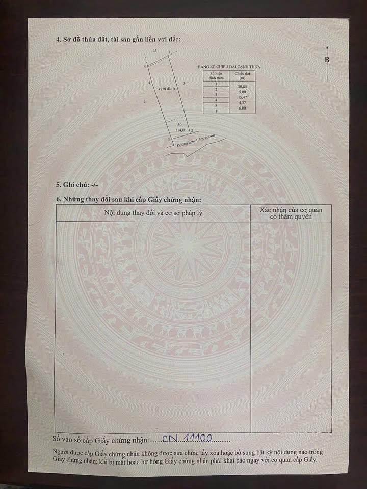Đất Nền Trung Tâm Long Hải 110m² - Sổ Hồng 80m² - Giá 1.72 Tỷ