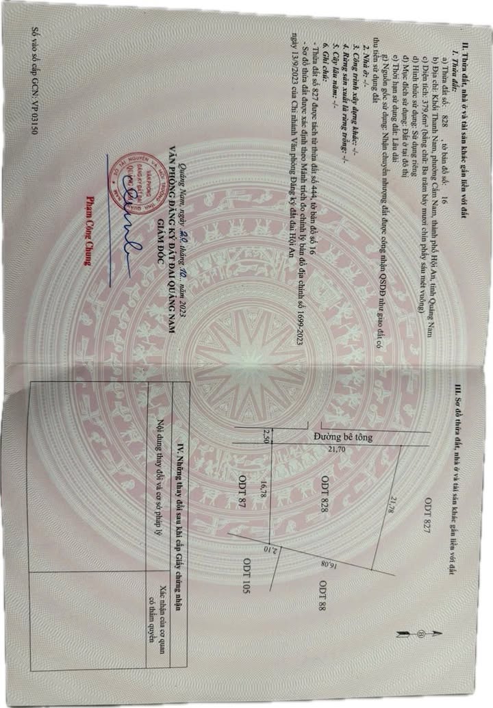 Đất nền Hội An 379m² - Ngay Cẩm Nam, cách Phố Cổ 300m