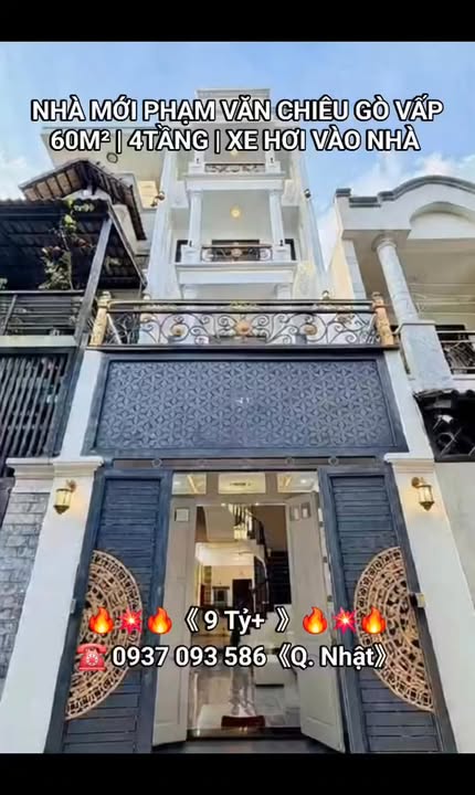 Nhà 4 Tầng HXH 60m² Phạm Văn Chiêu Gò Vấp - 5PN Full Nội Thất Cao Cấp