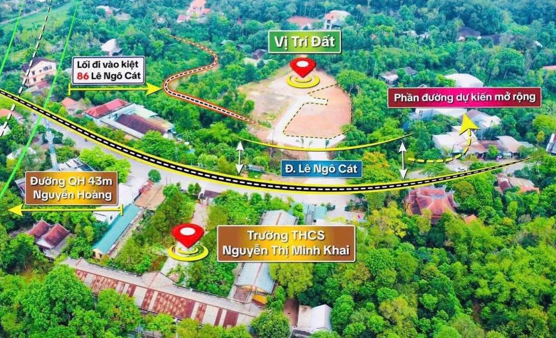 Bán Đất Vàng Lê Ngô Cát, Huế 101m² - Lô Góc Thoáng, Đối Diện Trường Học