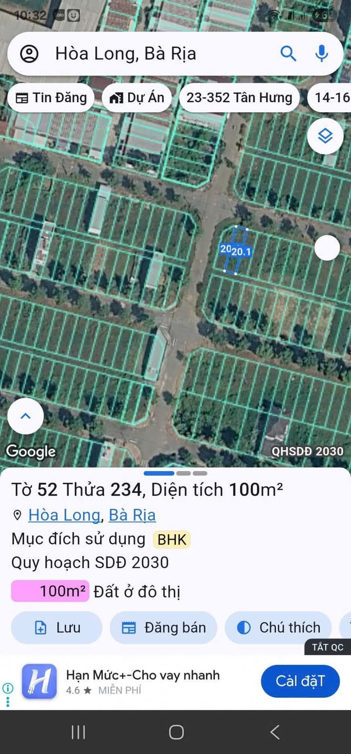 Đất nền Châu Đức 100m² - Kề Góc Trục Chính Lan Anh 2, Giá 1.15 Tỷ