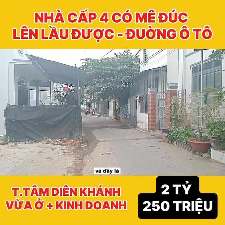 Nhà Cấp 4 101.8m² Thị trấn Diên Khánh - Vừa Ở Vừa Kinh Doanh, Ô Tô Vào Tận Nhà