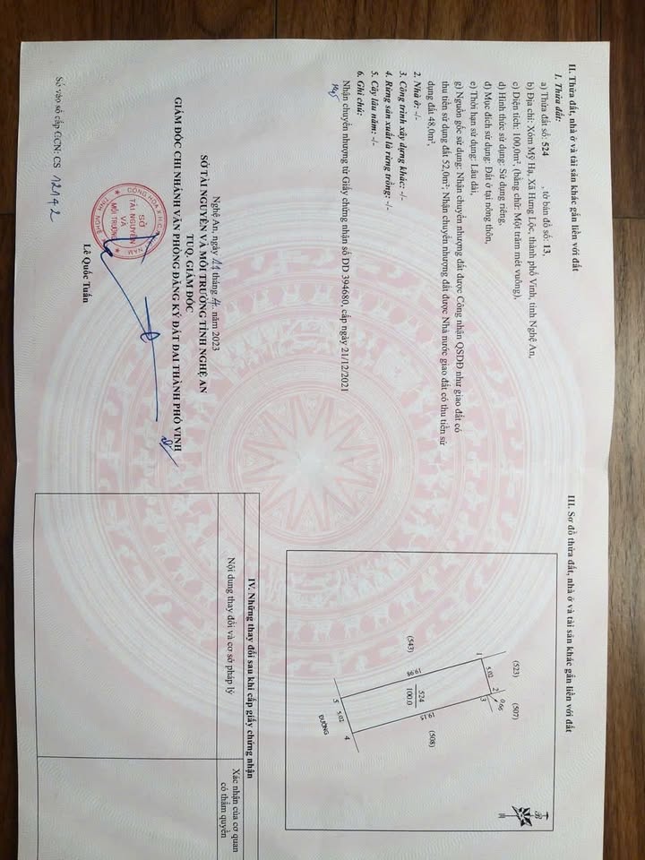 Đất Nền Hưng Lộc, Vinh 100m² Sổ Đỏ Chính Chủ - Giá 3.2 Tỷ