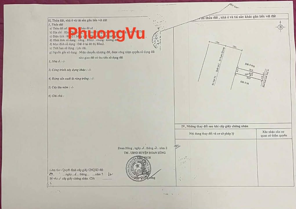 Đất nền Mặt tiền Quốc lộ 2, Đoan Hùng - 160m² - Kinh doanh đắc lợi