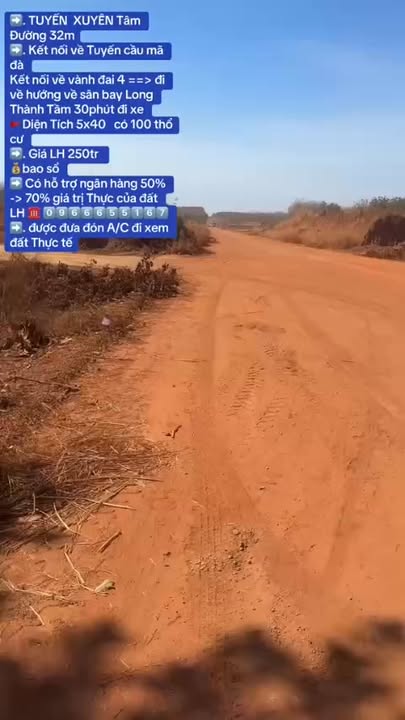 Đất Nền Long Thành 200m² - Mặt Tiền Đường 32m, Sổ Đỏ Sẵn Sàng