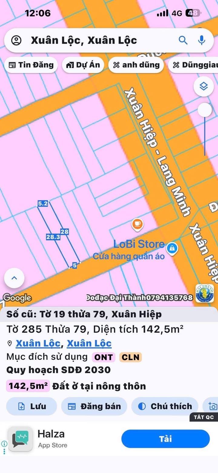 Đất Vàng Xuân Lộc - 75m² Sổ Hồng, Sát Nhựa Lớn, Giá Tốt