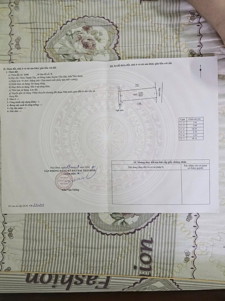 Đất nền Xã Đồng Châu, TP Thái Bình 95m² - Sổ đỏ chính chủ!