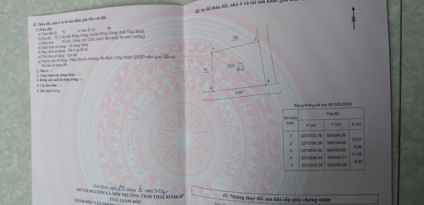 Đất nền trung tâm Đông Hưng 95m² - Lô góc đẹp, sổ đỏ chính chủ!