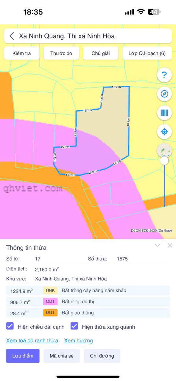 Đất nền Ninh Hòa, Khánh Hòa 500m² - Sổ đỏ chính chủ, giá tốt!