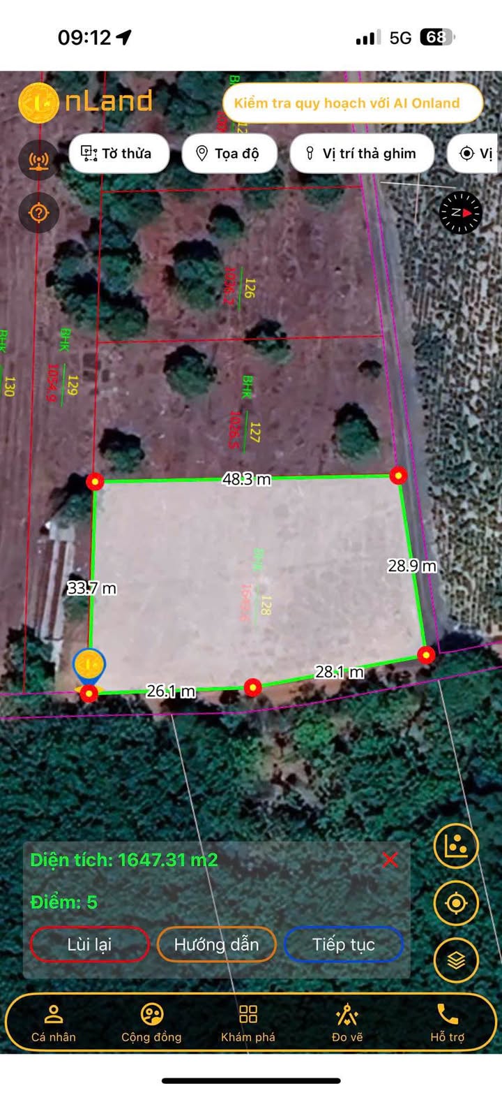 Bán Đất 1440m² MT Đường Đỏ, Gò Dầu, Tây Ninh - Sổ Hồng Sẵn Sàng