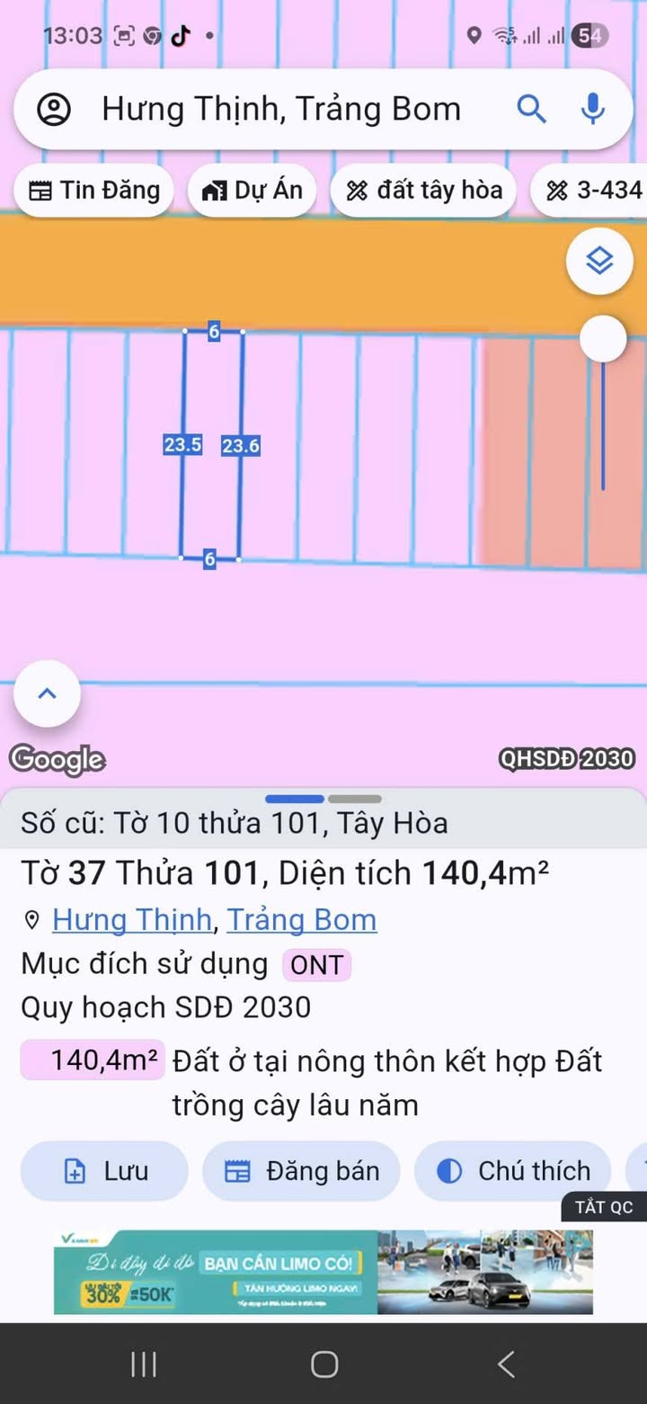 Đất nền mặt tiền Tái định cư Tây Hòa 138m² - Kinh doanh/Trọ lý tưởng