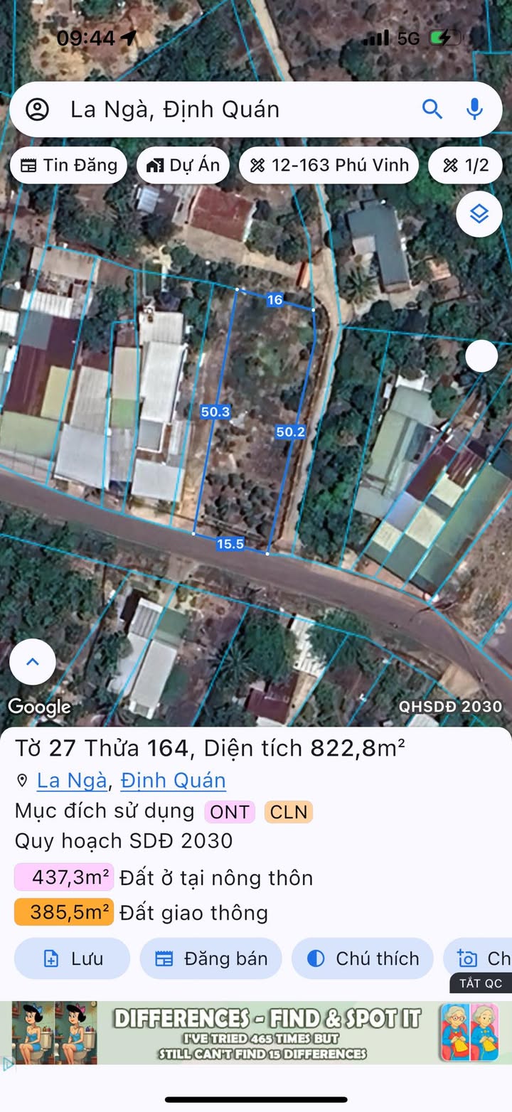 Đất nền La Ngà, Định Quán 823m² - Đón đầu KCN, tiềm năng vàng!
