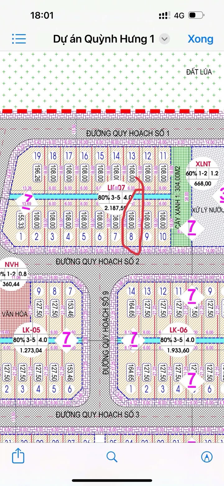 Đất nền KDC Q Hưng Thái Bình - 108m² Hướng Nam - Chỉ 1.6 tỷ