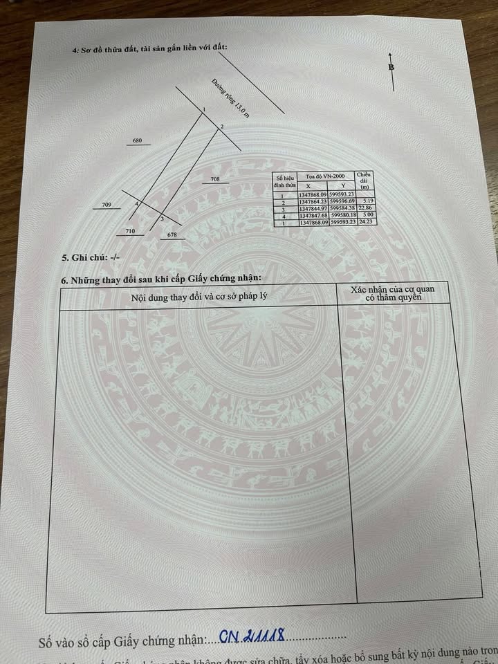 Đất nền Phước Đồng Nha Trang 117.7m² - Sổ đỏ chính chủ, đường 13m