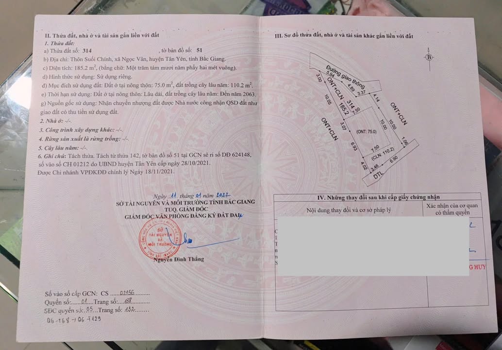 Đất Nền Ngọc Vân, Tân Yên 200m² - Sổ đỏ chính chủ!