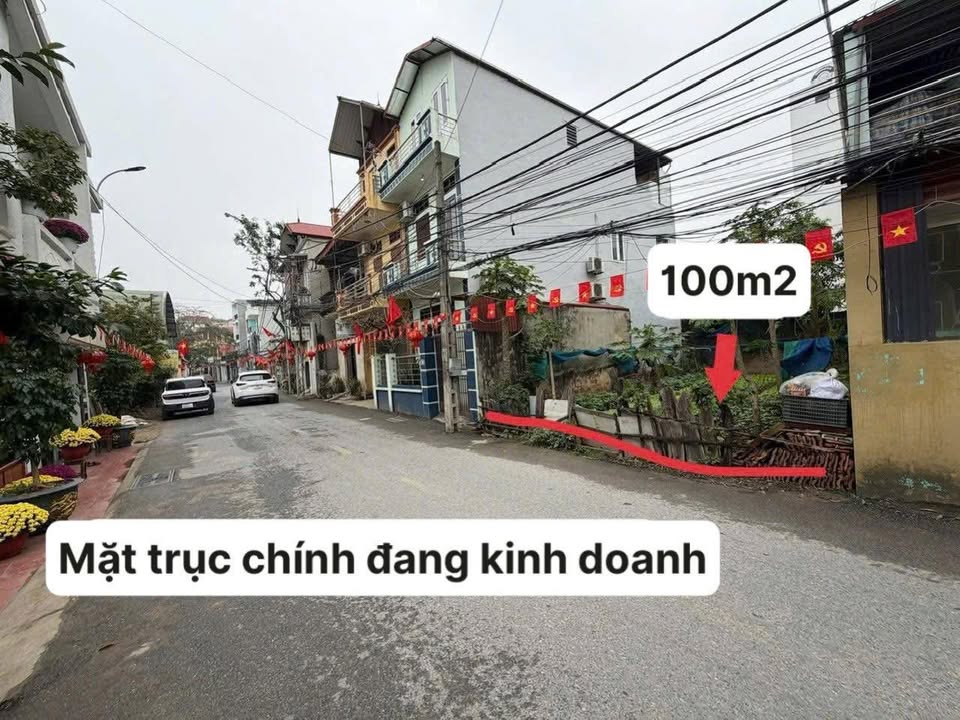 Bán đất 100m² mặt tiền đường chính Tây Mỗ - Kinh doanh sầm uất, giá 3.55 tỷ