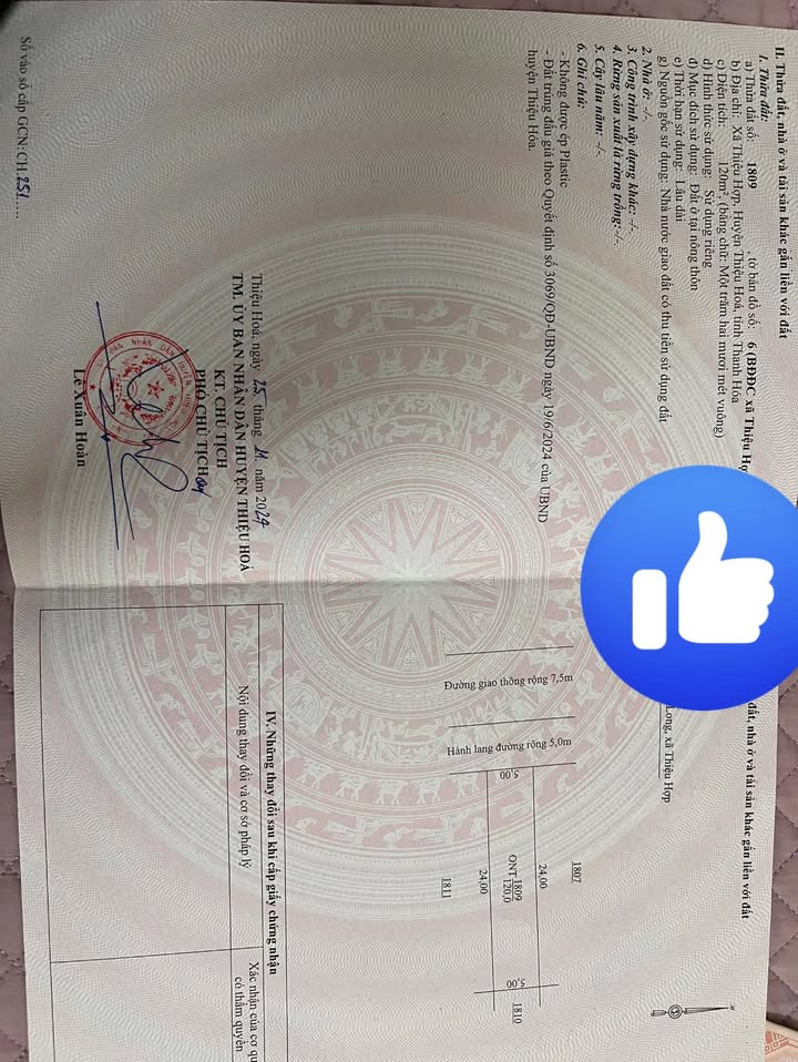 Đất Kinh Doanh Mặt Tiền Chấn Long - Thiệu Quang (120m²) - Giá Tốt