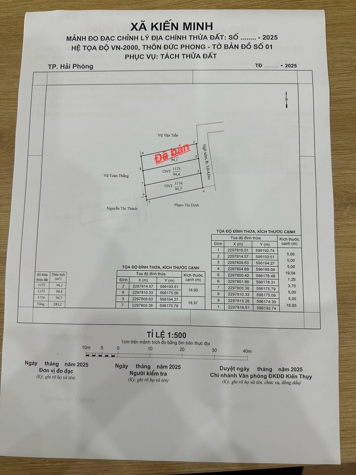 Đất nền F0 Đại Đồng, Hải Dương - 94m² - Giá 1.4 tỷ/lô