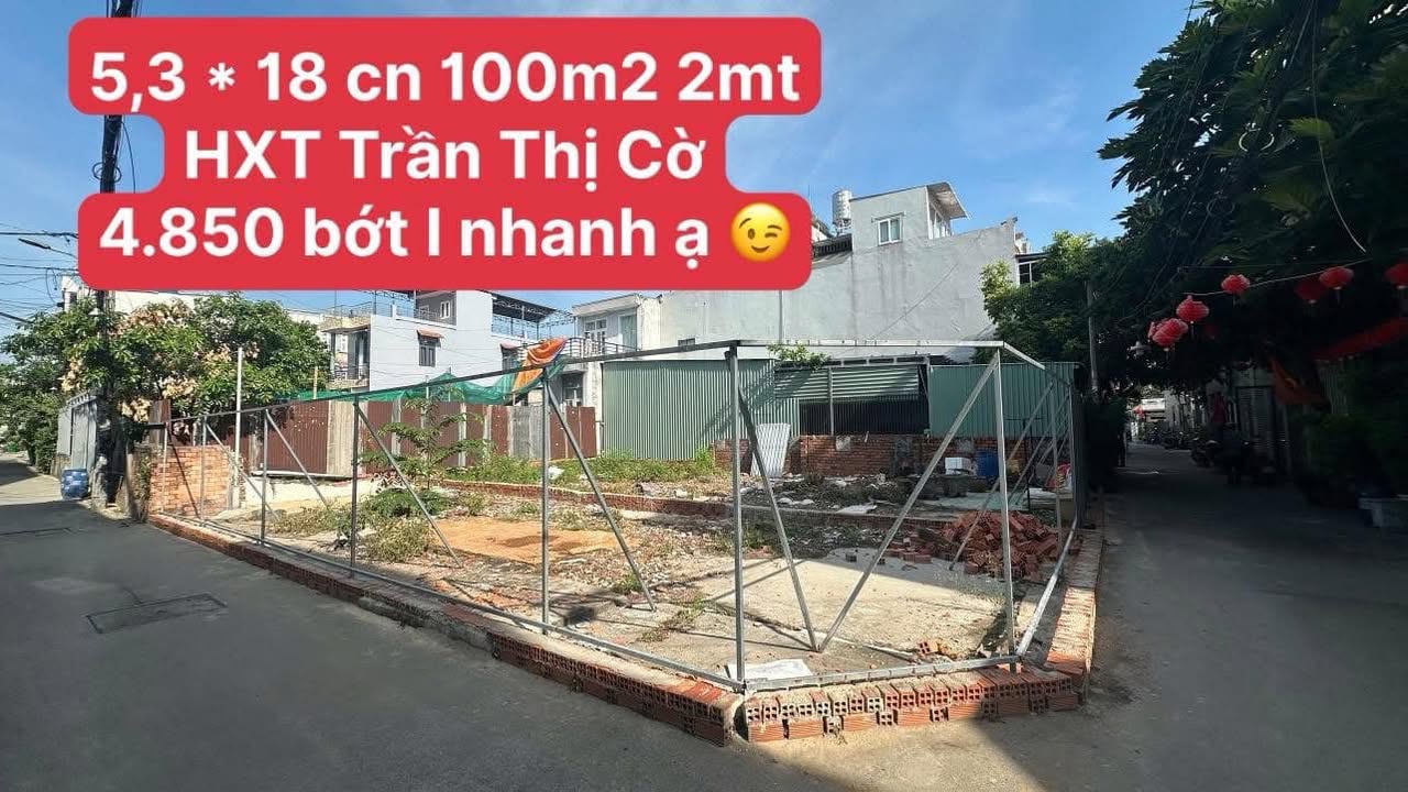 Đất nền 100m² Thới An, Q12 - Sổ hồng sẵn, giá đầu tư 4.85 tỷ