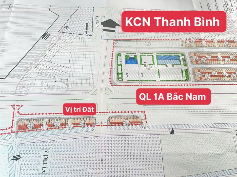 Đất nền MT QL1A, Vụ Bản, Nam Định - 105m² - Sẵn sàng kinh doanh