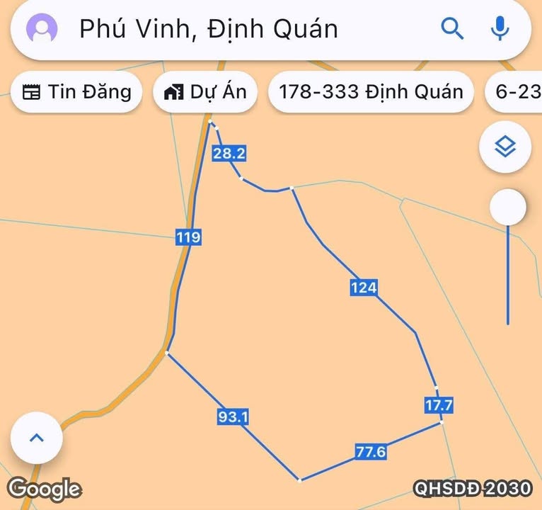 Đất nền Phú Tân, Định Quán 1.3ha - Pháp lý rõ ràng!