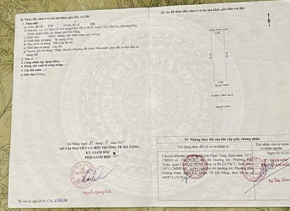 Đất nền Nam Hòa Xuân, Đà Nẵng 100m² - Tiềm năng tăng giá vượt trội!