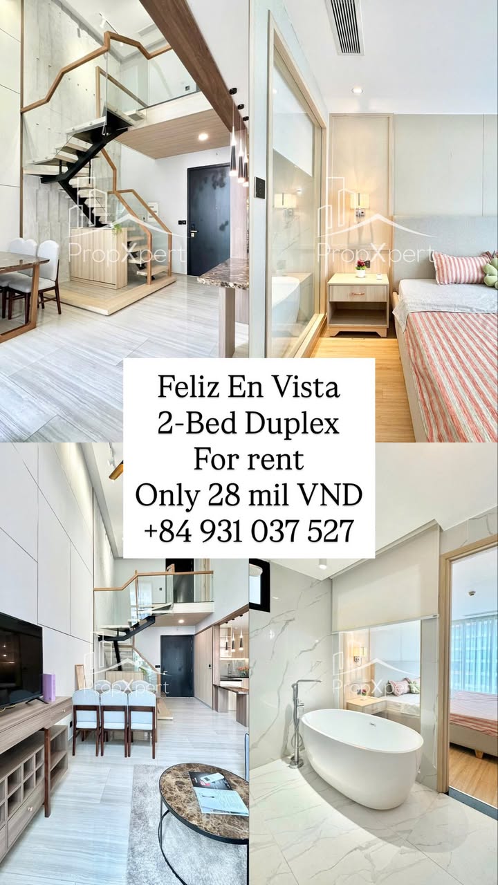 Cho thuê căn hộ Feliz En Vista 2PN 88m² giá tốt