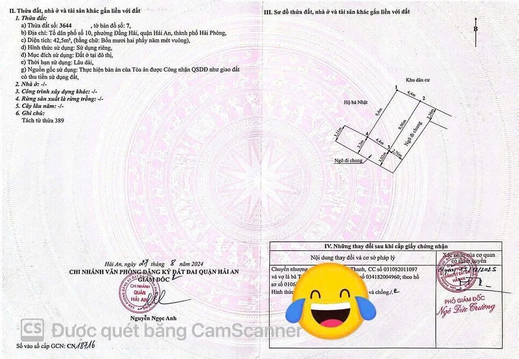 Nhà Mặt Tiền Kinh Doanh Đường Lũng Đông, Hải An 53.1m² - Giá 4.95 Tỷ