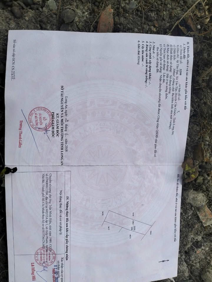 Đất nền Long An 306m² sổ đỏ, giá chỉ 675 triệu - Tân Tập, Cần Giuộc