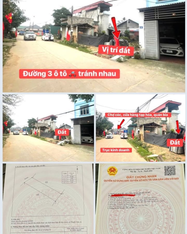 Đất Kinh Doanh Mặt Tiền Hàng Giáp, Vĩnh Yên - 94m² Giá 1.6 Tỷ